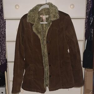 Abercrombie & Fitch Brown Teddy Jacket